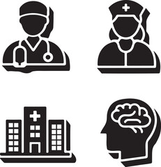 Medical Icons Set Illustration