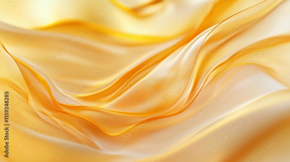 Poster colored waves create a flowing texture of soft fabric under soft lighting. generative ai