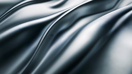 Fototapeta premium Abstract Silver Draped Fabric Texture Background