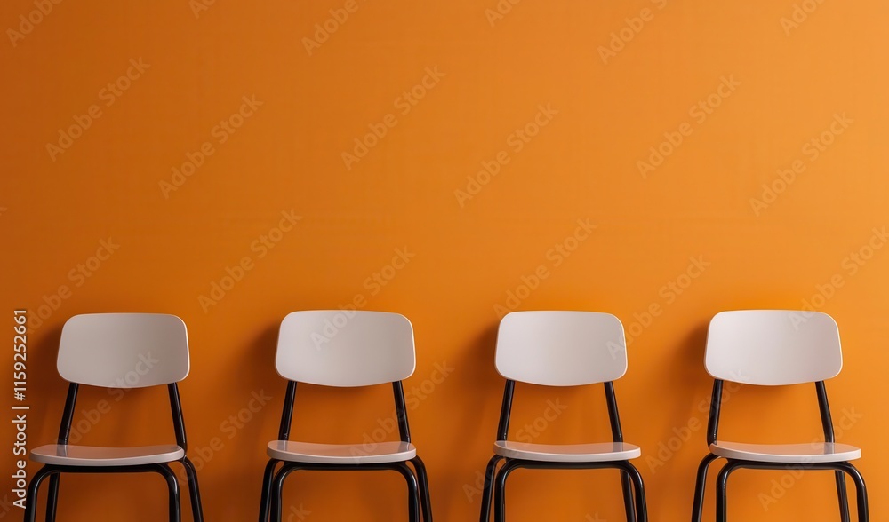 Poster smart classroom concept. a classroom equipped with automated attendance tracking using facial recogn