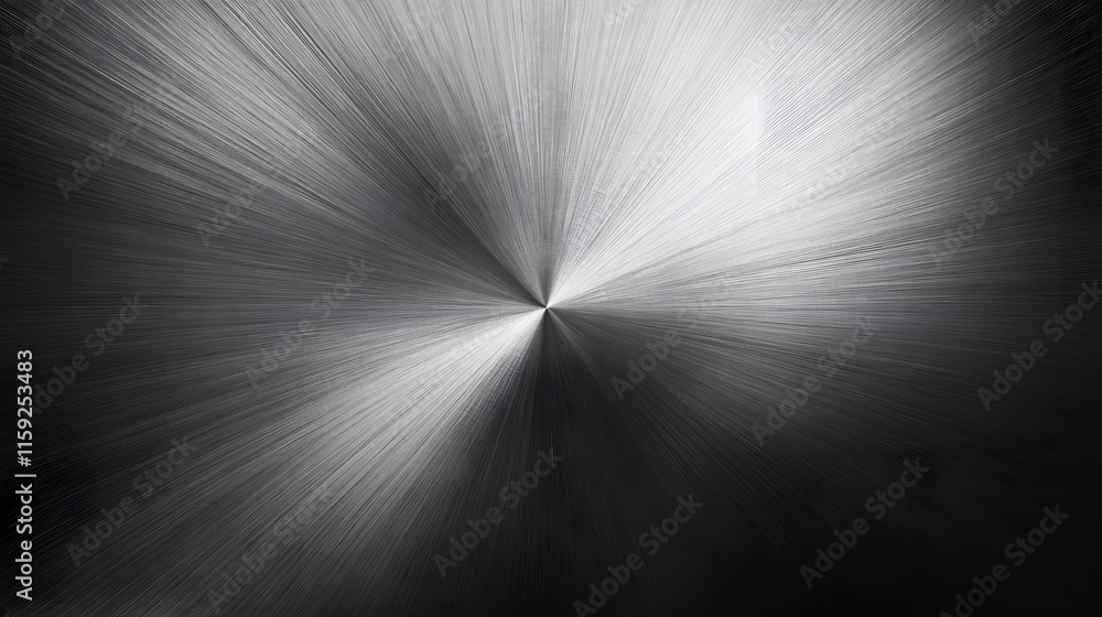 Poster abstract grayscale radial lines design image