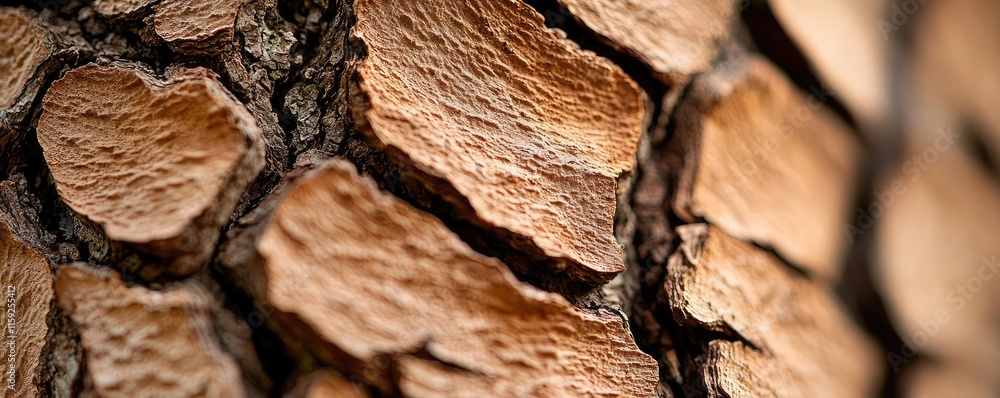 Poster oak tree abstract background idea. close-up view of textured tree bark showcasing natural patterns a