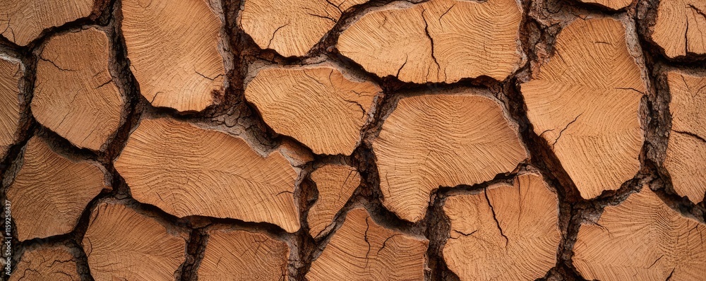 Poster oak tree abstract background idea. close-up view of textured wooden surface showcasing intricate pat