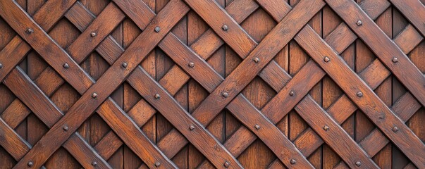 handmade woodwork tradition. Artisan-crafted wooden lattice screen, showcasing traditional patterns for home decor, Handmade wooden lattice screen, Ornate and functional