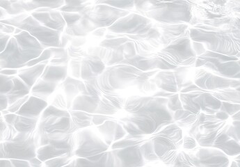 Fototapeta premium Water with a transparent background, light white color, light reflection on the water surface