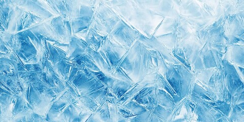 Obraz premium Abstract blue ice texture background with a frozen water surface