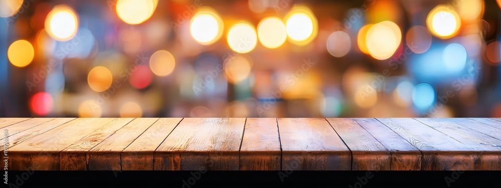 Poster blurred background of lively bar or pub setting for product display and advertising