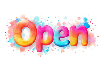 Colorful Open sign 