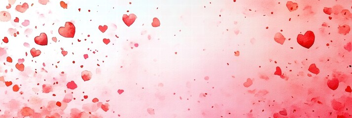 Colorful hearts on a soft background for romantic themes and celebrations.