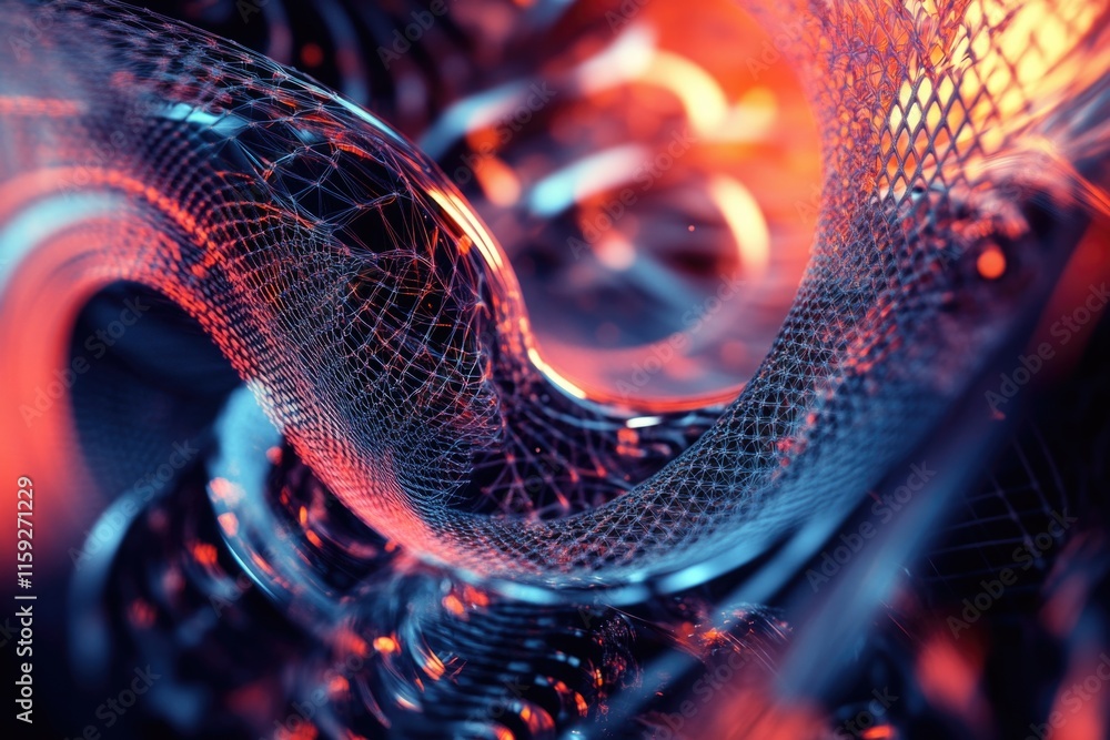 Aufkleber a digital representation of a spiral shape, suitable for use in graphic designs or mathematical illu