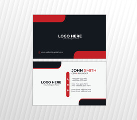 Creative & Clean Professional Business card,editable.	