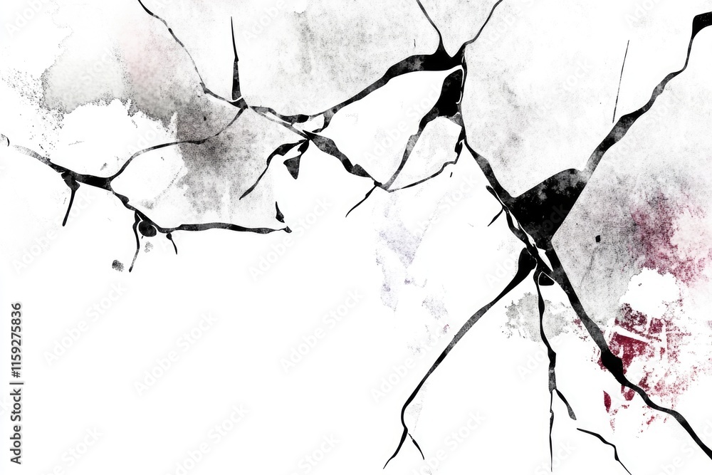 Poster a close-up shot of a tree branch in black and white, ideal for use in editorial or advertising conte