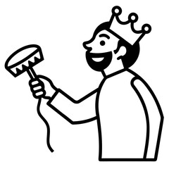 person with a hammer