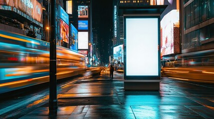 Urban Ad sign Mockup With Generative AI