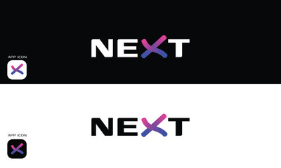 next business logo design