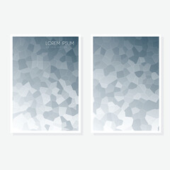 Obraz premium Modern cover design set. Blue, white abstract line pattern. Creative wavy stripe vector collection for business background, certificate, contemporary. 