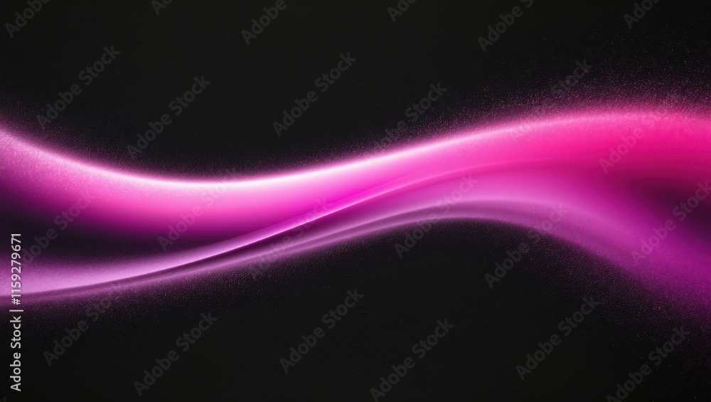 Poster abstract wave design in pink with smooth gradients creating a modern digital atmosphere, suitable fo
