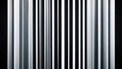 Obraz premium Abstract pattern featuring vertical lines in contrasting black and white, creating a modern and minimalist aesthetic suitable for various designs