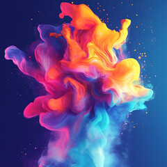 Vibrant Abstract Art Concept Illustrating Dynamic Fluid Patterns and Colors Ideal for Startup Pitch Presentations and Creative Projects in a Vivid Aesthetic