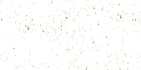 Abstract doted and confetti golden glitter and dust particles splatter on transparent background. Dust golden grunge background. Vector illustration