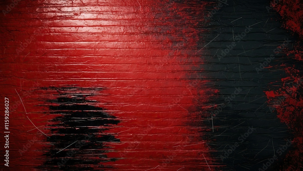 Poster textured background featuring a vibrant gradient of red and black, creating an abstract and modern v