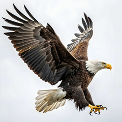 Obraz premium bald american eagle isolated