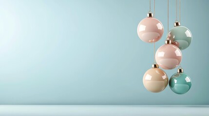 Dynamic gradient holiday baubles highlighting sale tags, Holiday Offers, colorful and modern