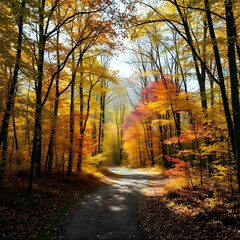 Enchanting Autumn Forest Trail