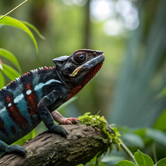 Fototapeta premium beautiful of chameleon panther
