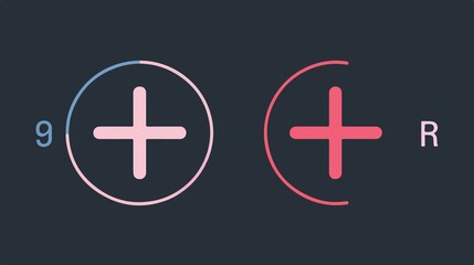 Obraz premium Add and Subtract Line Art Icon for Arithmetic Activities, Educational Graphics, Math Symbols in Black and White Design