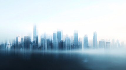 Fototapeta premium Cityscape Haze at Dawn 
