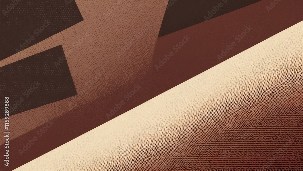 Poster abstract design featuring smooth textures and warm hues, creating a minimalistic and modern aestheti