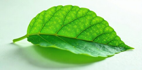 Fototapeta premium Acacia leaf details isolated on white surface, leaf, macro