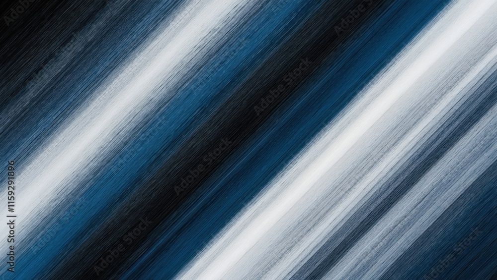 Poster diagonal lines create a sleek and modern abstract background in blue and white tones, perfect for de