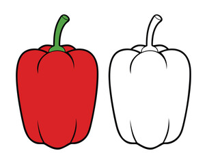 illustration of a bell pepper