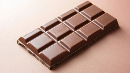 Obraz premium Minimal chocolates idea. Delicious milk chocolate bar with a smooth texture and rich flavor.