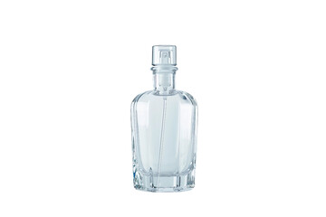 Sleek Glass Pump Bottle for Luxury Skincare Products Isolated on Transparent Background