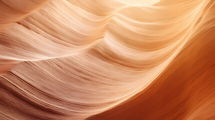 Obraz premium Antelope Canyon's Embrace: A mesmerizing view of the otherworldly Antelope Canyon, the sun's warm rays illuminating the intricate sandstone formations, creating a symphony of light and shadow.