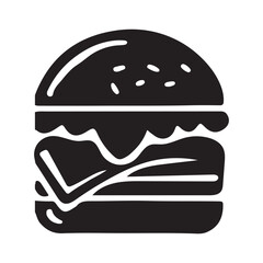 hamburger isolated on white