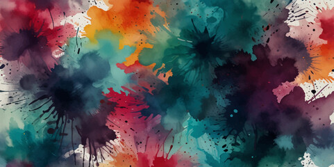 Vector abstract colorful rainbow holi paint and colorful cloud smoke powder explosion isolated on transparent wide panorama background.