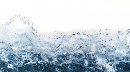 Ocean Wave Splash:  A mesmerizing, abstract image of a powerful ocean wave, frozen in mid-splash, creates a dynamic and textural element for your design.