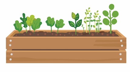 Raised Garden Bed Icon Vector Isolated - Professional Garden Design Element