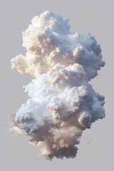 Violent clouds with dark core in background