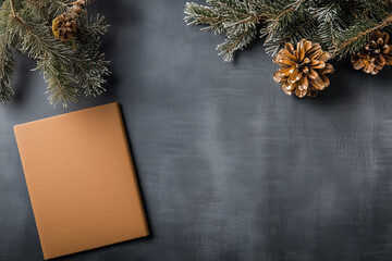 Opening page for a branding presentation with decorative elements in a professional setting