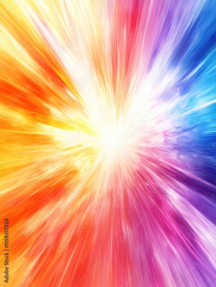 Poster vibrant colors in an abstract explosion with ample space for text placement and design mockup. gener