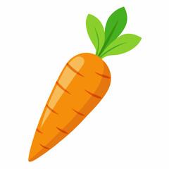 carrot isolated on white