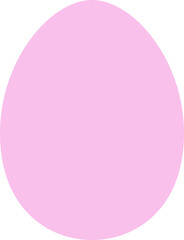 Isolated pastel color easter egg flat icon.
Transparent background.