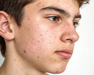 Obraz premium Acne on the skin of the face