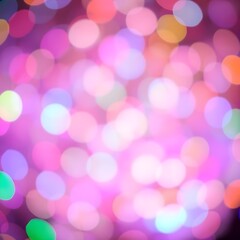colorful festive abstract blurred bokeh background Generative ai 