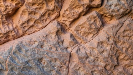 Close up view of textured rock surface showcasing natural colors and geological formations, ideal for backgrounds or nature related concepts